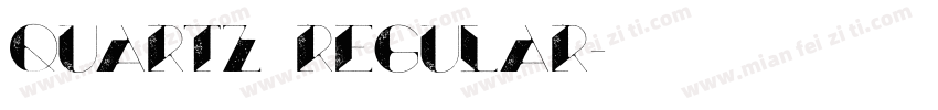 Quartz Regular字体转换